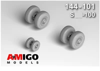 AMG 144-101  дополнения из смолы  Набор колес шасси S-100  (1:144) 2000002209133