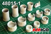 AMG 48015-1  дополнения из смолы  Реактивное сопло двигателя РД15Б-300  (2 шт) M&amp;G-25РБ/ РБТ  (1:48) 2000002086918