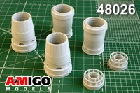 AMG 48026  дополнения из смолы  Сопло двигателя АЛ-41Ф1С (2 шт) С-57 (стояночное положение)  (1:48) 2000002086987