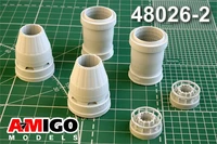 AMG 48026-2  дополнения из смолы  С-57 Реактивные сопла двигателя Ал-41Ф1С  (1:48) 2000002142706