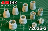 AMG 72026-2  дополнения из смолы  С-57 Реактивные сопла двигателя Ал-41Ф1С  (1:72) 2000002164463