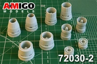AMG 72030-2  дополнения из смолы  С-30СМ Реактивные сопла двигателя Ал-41Ф1С  (1:72) 2000002126911