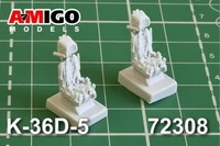 AMG 72308  дополнения из смолы  Катапультное кресло К-36Д-5, 2 шт., для С-35, С-37  (1:72) 2000002086437