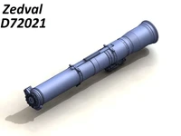 D72021  дополнения из смолы  Контейнер ПТУР 9М113 «Конкурс»  (1:72) 2000002164159