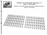 f72022  дополнения из смолы  Блоки ДЗ "Контакт-1" тип 2  (1:72) 2000000157931