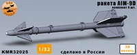 KMR32025  дополнения из смолы  Ракета AIM-9D (4шт.)  (1:32) 2000002165873