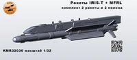KMR32036  дополнения из смолы  Ракеты IRIS-T + MFRL (2шт.)  (1:32) 2000002165972