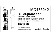 MC435242  дополнения из смолы  Пулестойкий конический болт, "польский" тип, 0.6мм; 160 шт.  (1:35) 2000002132639
