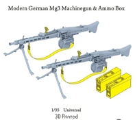 P35-218  дополнения из смолы  Modern German Mg3 Machinegun &amp; Ammo Box  (1:35) 4571512729179