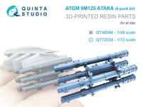 QT48086  дополнения из смолы  ПТУР 9M120 «Атака», модуль из шести штук (для всех моделей)  (1:48) 2000002201908