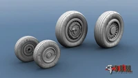RS48012  дополнения из смолы  М&amp;Г-25 Колеса шасси (Тип-2)  (1:48) 2000002046189