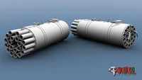 RS48074  дополнения из смолы  НАР Б8В20-А Блок орудий (2 шт) для отечественных вертолетов  (1:48) 2000002180739