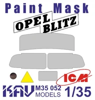 KAV M35 052  Маски окрасочные  Маска на остекление Opel Blitz (ICM)  (1:35) 2000000174044