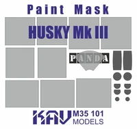 KAV M35 101  Маски окрасочные  Окрасочная маска на Husky Mk III VMMD (Panda)  (1:35) 2000000194769