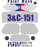 KAV M35 110  Маски окрасочные  Маска на З&amp;С-151 (HobbyBoss)  (1:35) 2000000190211