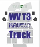 KAV M35 158  Маски окрасочные  Окрасочная маска на Т3 Transporter (Takom) (1:35) 2000002171577