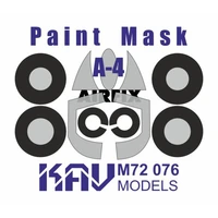 KAV M72 076  маски окрасочные  Окрасочная маска для A-4 Skyhawk (Airfix)  (1:72) 2000002120469