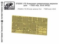 f72258  фототравление  Комплект решетчатых экранов для Танк-72Б3 обр. 2016  (1:72) 2000002119739
