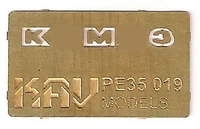 KAV PE35 019  фототравление  Буквы на решетку радиатора Для модели ICM 35001  (1:35) 2000000190440