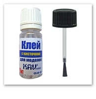 KAV Glue 03  клей  для моделей с кисточкой 15 мл 2000002220473