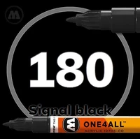 127412  краска  Маркер MOLOTOW ONE4ALL 127HS-CO #180 Черный 1,5мм 2000000184241