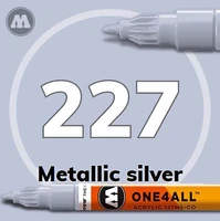 127505  краска  Маркер ONE4ALL 127HS-CO METALLIC #227 Серебро 1,5мм 2000000184302