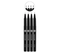 200487  краска  Набор MOLOTOW Blackliner set 2 4шт. (0,3-0,5-0,7-1,0мм) 2000000184333