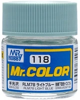 C118  краска 10мл  RLM78 LIGHT BLUE 2000002109822