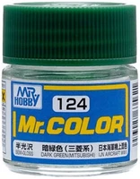 C124  краска 10мл  DARK GREEN (MITSUBISHI) 2000002089278
