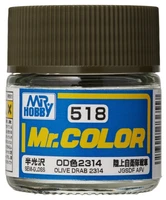C518  краска 10мл Olive Drab 2314 2000002088127