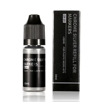 CR-10  краска  Заправка для маркеров хром/серебро, 10 мл Chrome Silver Refill For Markers 6970845567751