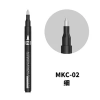 MKC-02  краска  Маркер хром/серебро тонкий (1,5мм) Chrome Silver Marker Pen FINE 6970845569748