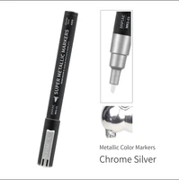 MKS-01  краска  Маркер Super Metallic Chrome Silver 6970845564613