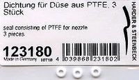 HS-123180  аэрография  Прокладки сопел PTFE Seals for Harder &amp; Steenbeck Nozzles 4039868231802