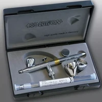 HS-126234  аэрография  Аэрограф Evolution Crplus Two in one. Nozzle set 0.2+0.4mm. Fine line. Cup/li 439868005960