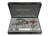 HS-126543  аэрография  Аэрограф Infinity Two in One nozzle set 0.15 + 0.4mm fine line, tank 2+5 ml. 4039868000705