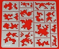 3831  инструменты для работы с краской  Трафарет цифровой камуфляж мелкий. 2000000143651