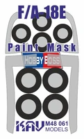 KAV M48 061  инструменты для работы с краской  Окрасочная маска на F/A-18E (HobbyBoss)  (1:48) 2000000222318