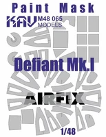 KAV M48 065  инструменты для работы с краской  Окрасочная маска на Defiant Mk.I (Airfix)  (1:48) 2000000237596