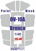 KAV M48 067  инструменты для работы с краской  Окрасочная маска на OV-10A Bronco (ICM)  (1:48) 2000000237572