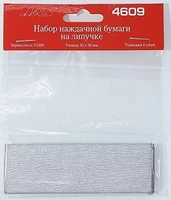4609  ручной инструмент  Набор наждачной бумаги на липучке, P1000, 30x90 мм, 6 шт. 2000000155906