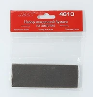 4610  ручной инструмент  Набор наждачной бумаги на липучке, P1200, 30x90 мм, 6 шт. 2000000155890