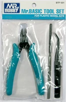 BTF001  ручной инструмент  Mr. Basic Tool Set. Набор инструмента  (кусачки, надфиль, пинцет) 4973028112610