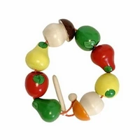 Бусы яблочки, груши, грибочки (8шт) ДИ640