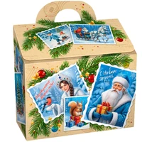 Новогодний подарок Почтовый ящик Марки (картон) 500г 113у