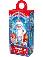 Новогодний подарок Главный волшебник (картон) с анимацией 550г 003у