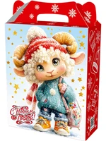 Новогодний подарок Кучеряшки (картон) с анимацией 900г 037у