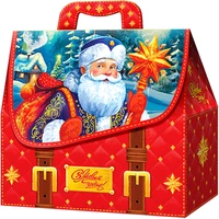 Новогодний подарок Портфель красный (картон) 1500г 122у