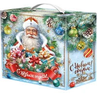 Новогодний подарок Посылка Мороз Иванович (плотный картон) 2000г 168у