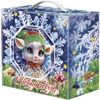 Новогодний подарок Кристалл (плотный картон) 2000г 277у